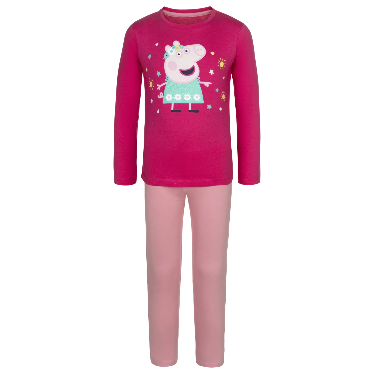 Peppa Pig Flower Kids Long Pijamale poza produsului