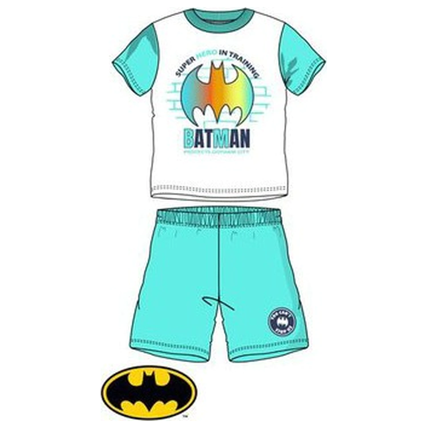 Batman Protects Pijama scurt albastru pentru copii poza produsului