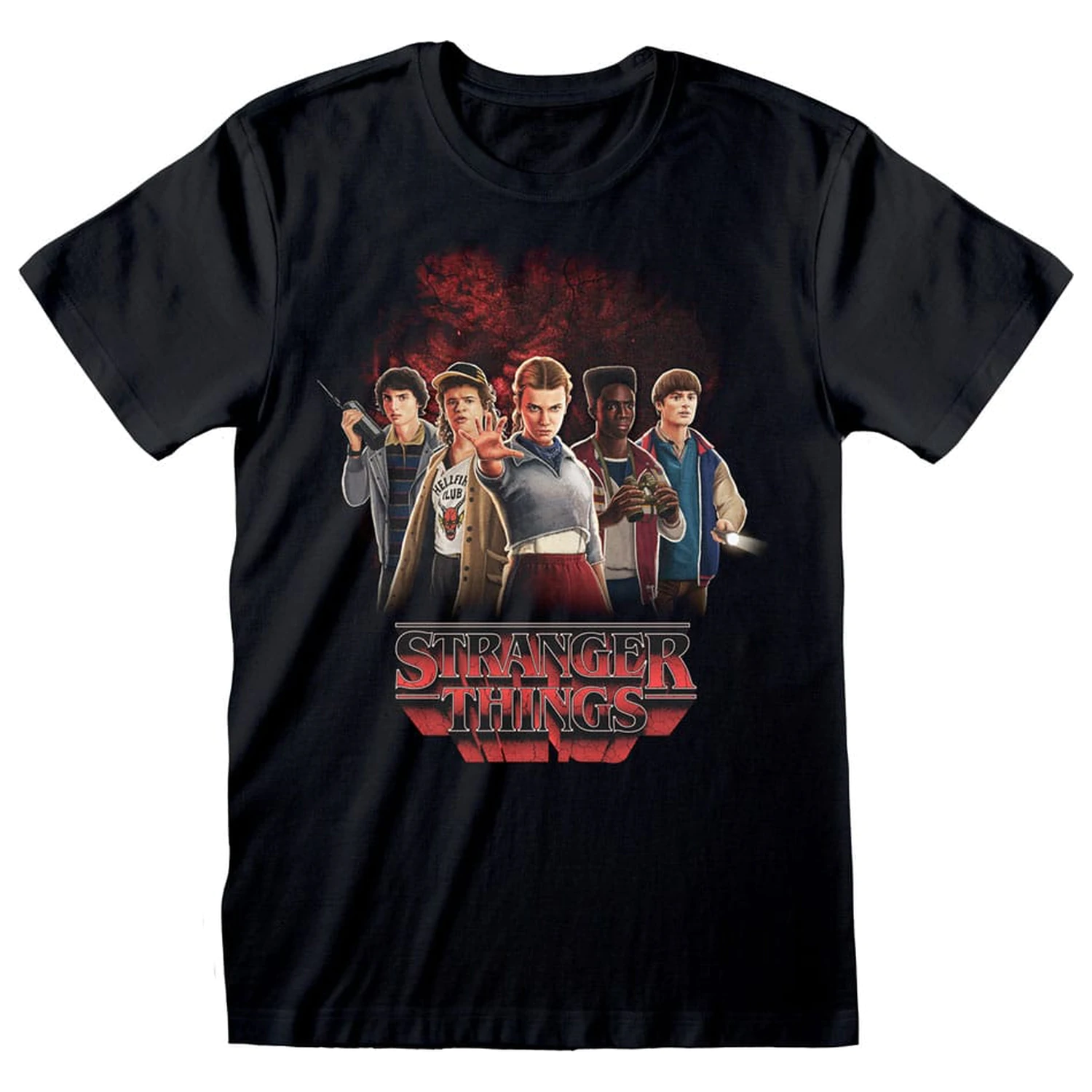 Stranger Things Tricou cu grupul si Vecna in spate poza produsului