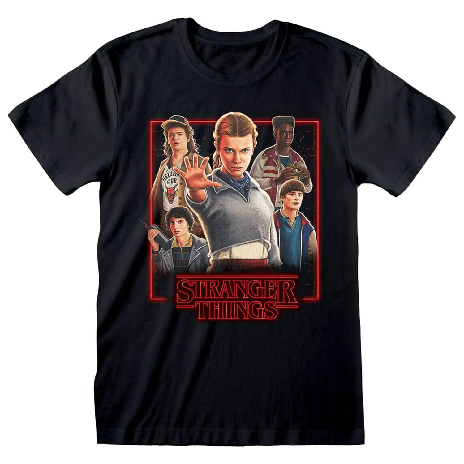Stranger Things Tricou Personaje intr-o cutie stralucitoare poza produsului