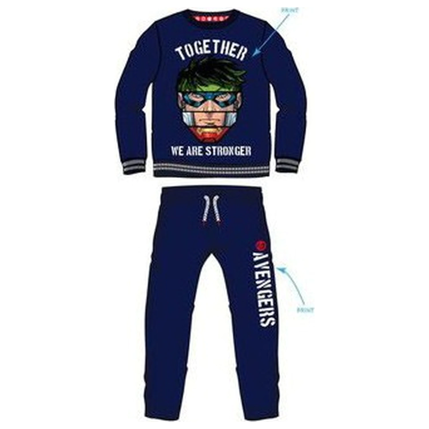 Avengers Together Blue Children's Trening, Set de jogging poza produsului