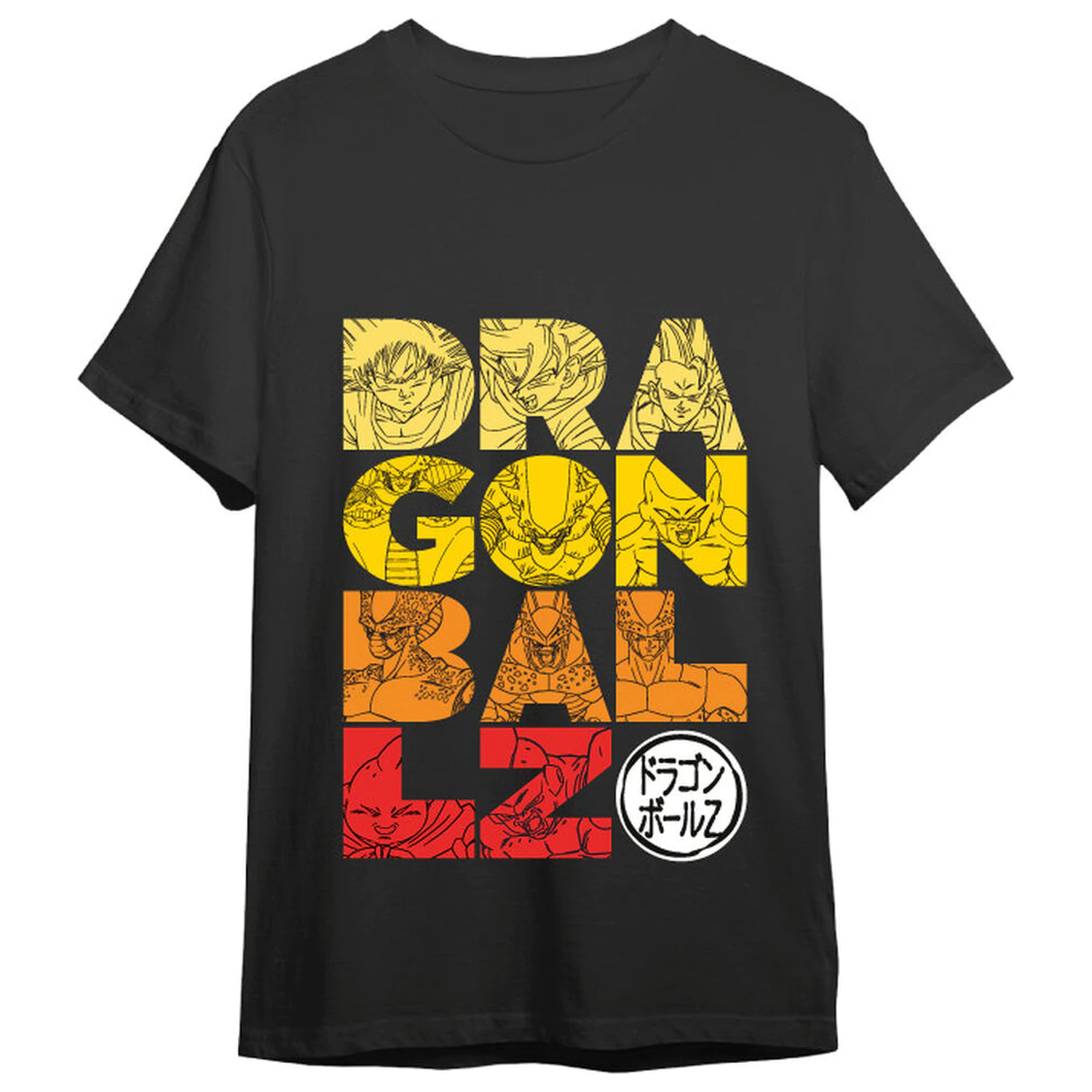 Dragon Ball Z Letters tricou pentru adulți poza produsului