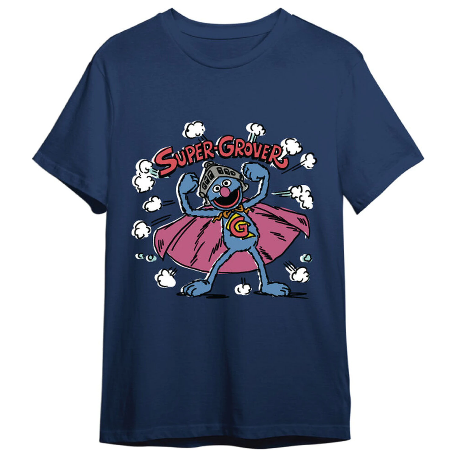 Sesame Street Super Grover tricou pentru adulți poza produsului