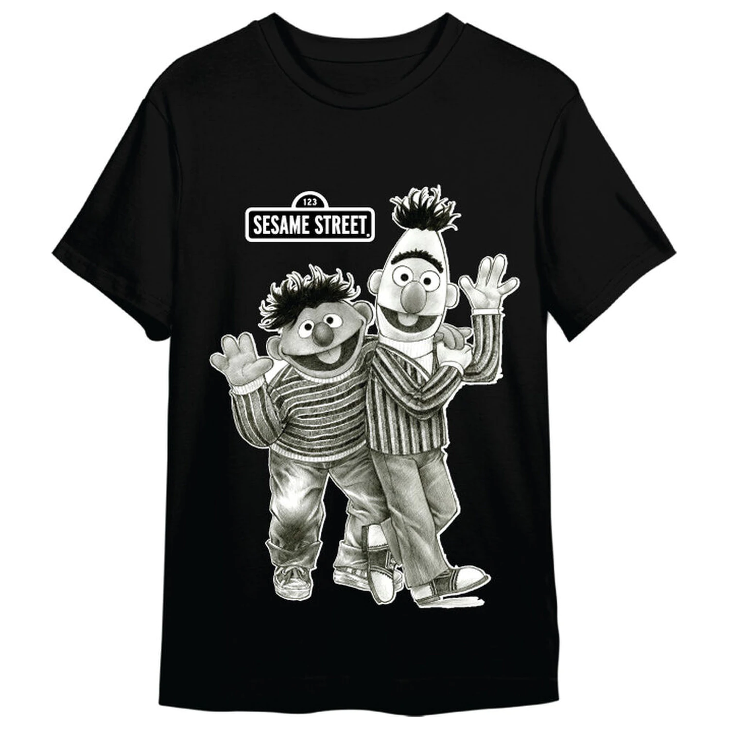 Sesame Street Ernie și Bert tricou pentru adulți poza produsului