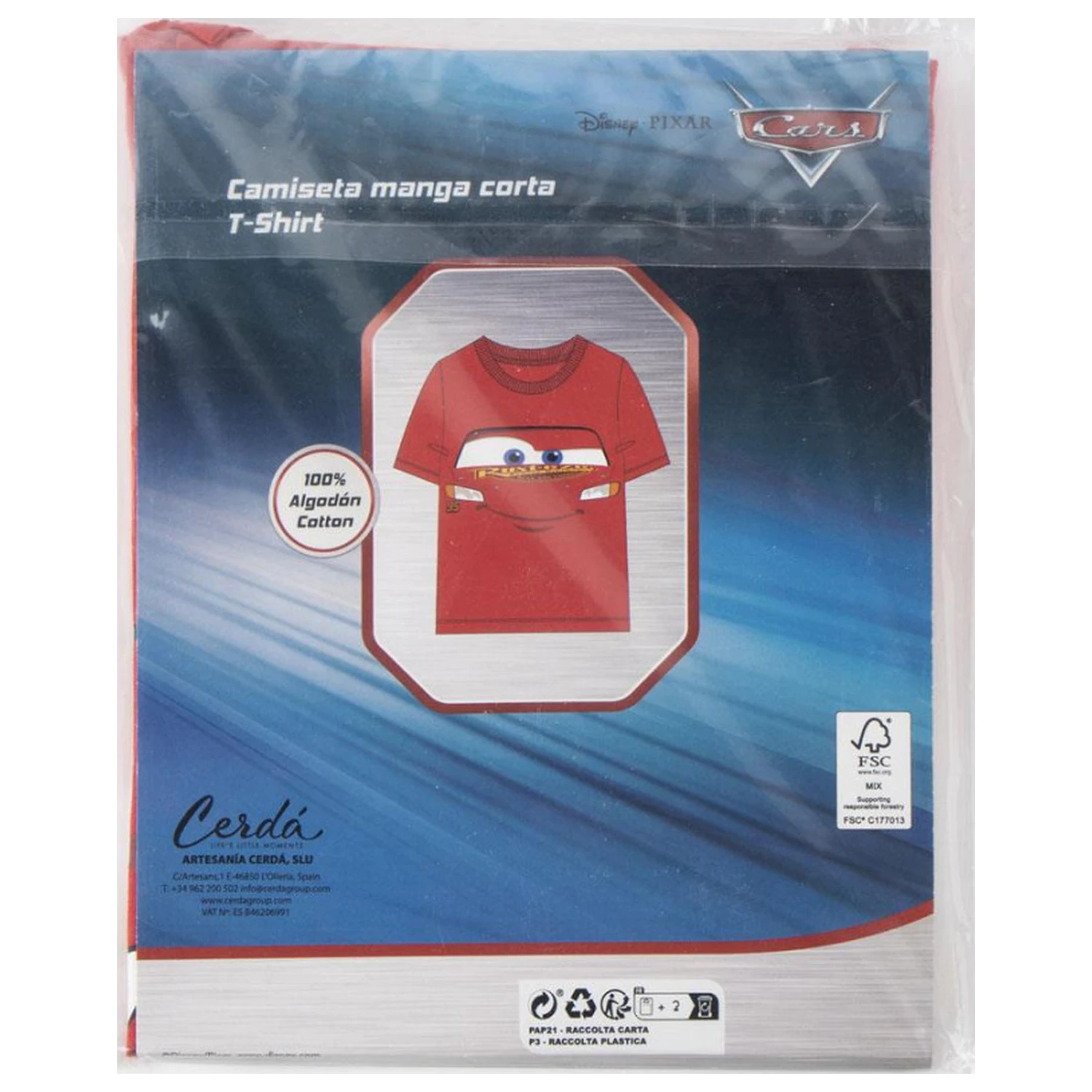 Disney Cars Red copii tricou cu mânecă scurtă, top poza produsului