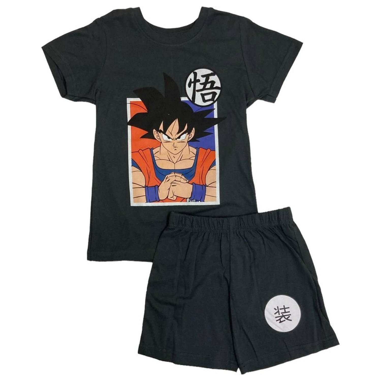Dragon Ball Saiyan Black pijamale scurte pentru copii poza produsului
