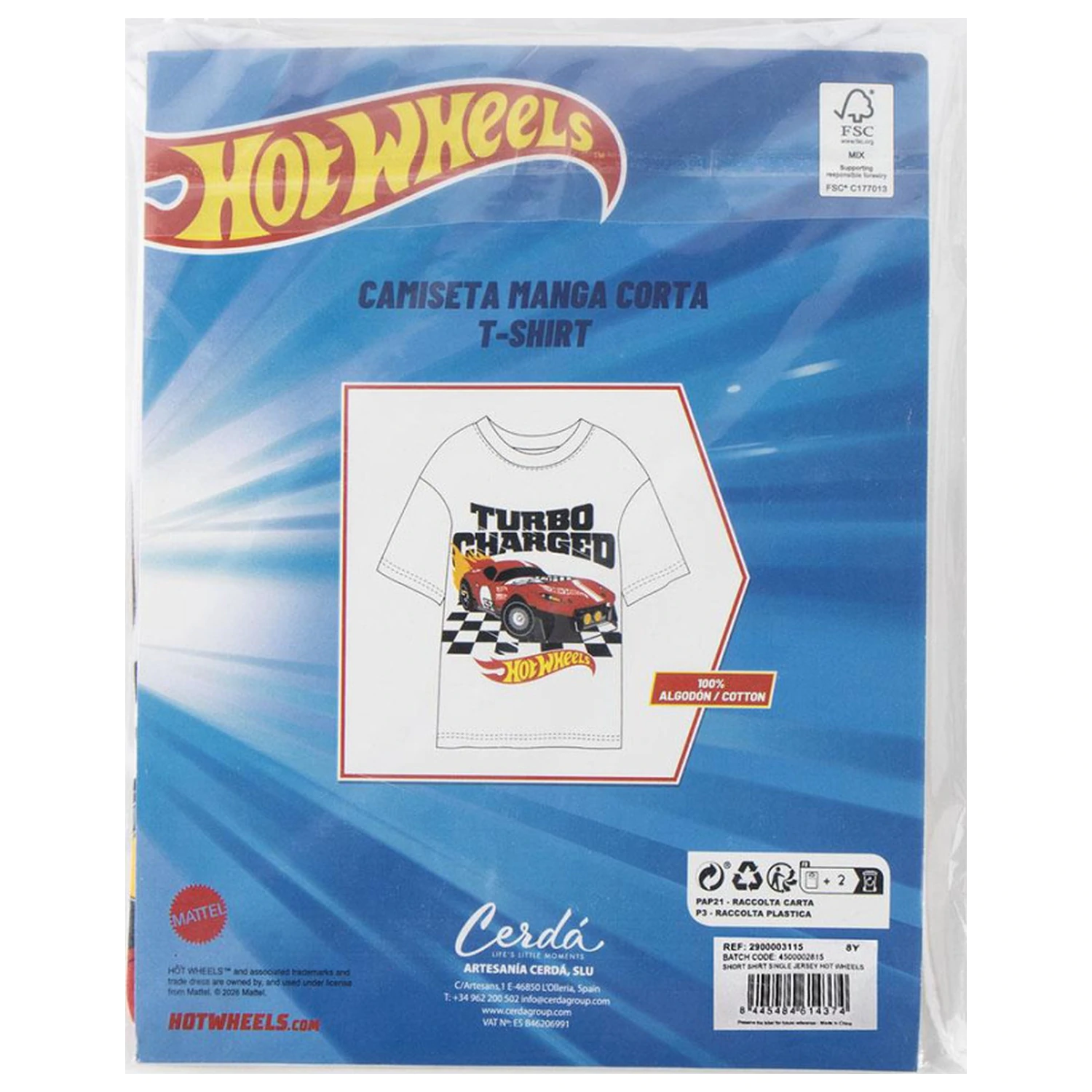 Hot Wheels Turbo Kids' Tricou cu Mânecă Scurtă, Top poza produsului
