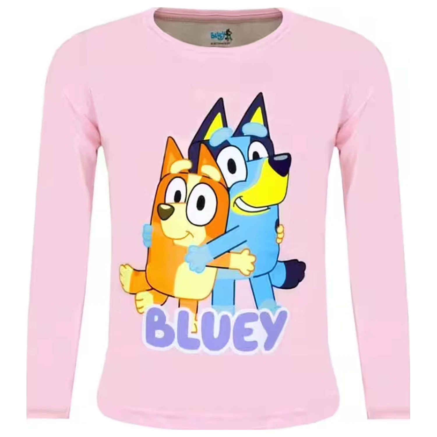 Bluey Hug Pink tricou pentru copii cu mânecă lungă, top poza produsului