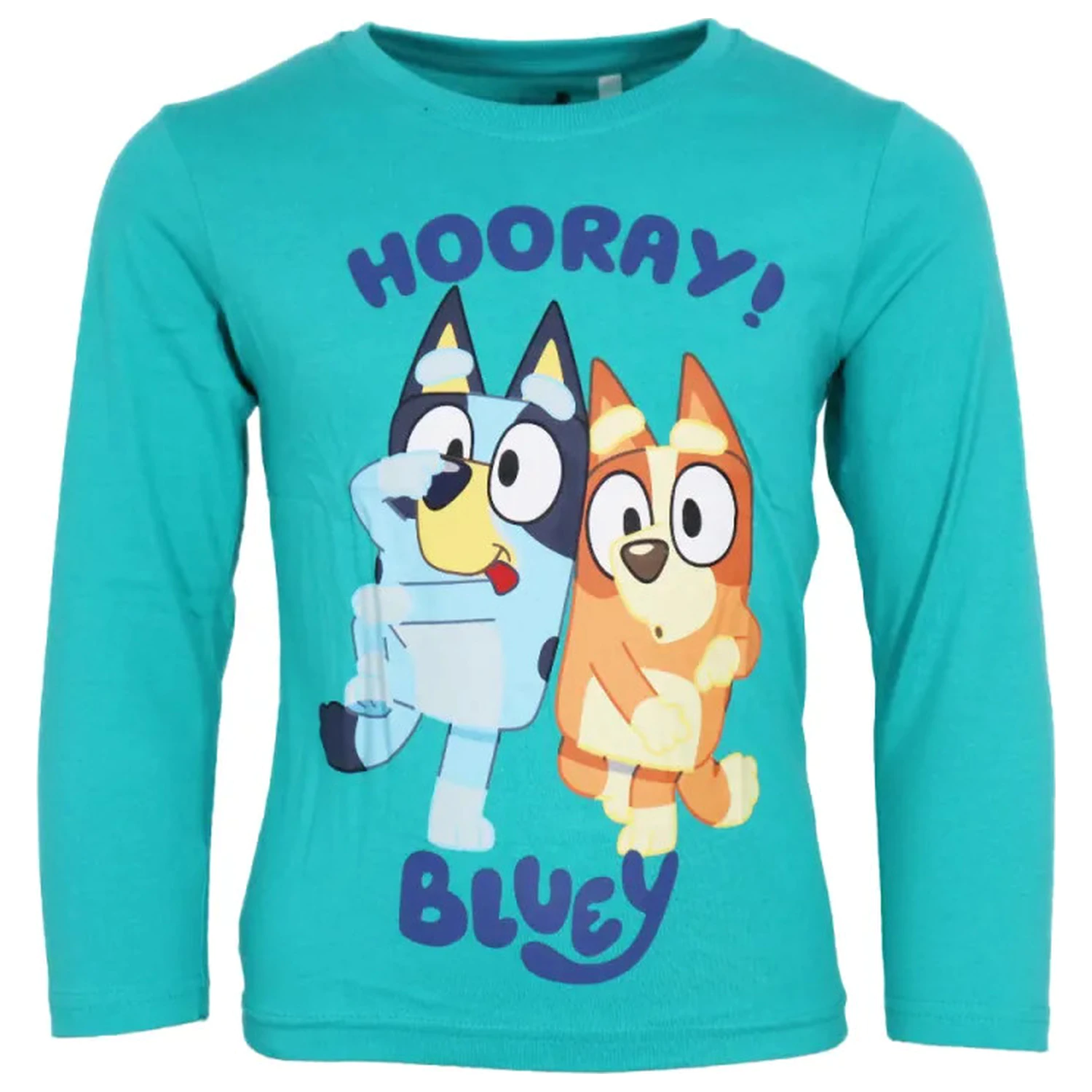 Bluey Hooray! Blue kids tricou cu mânecă lungă, top poza produsului