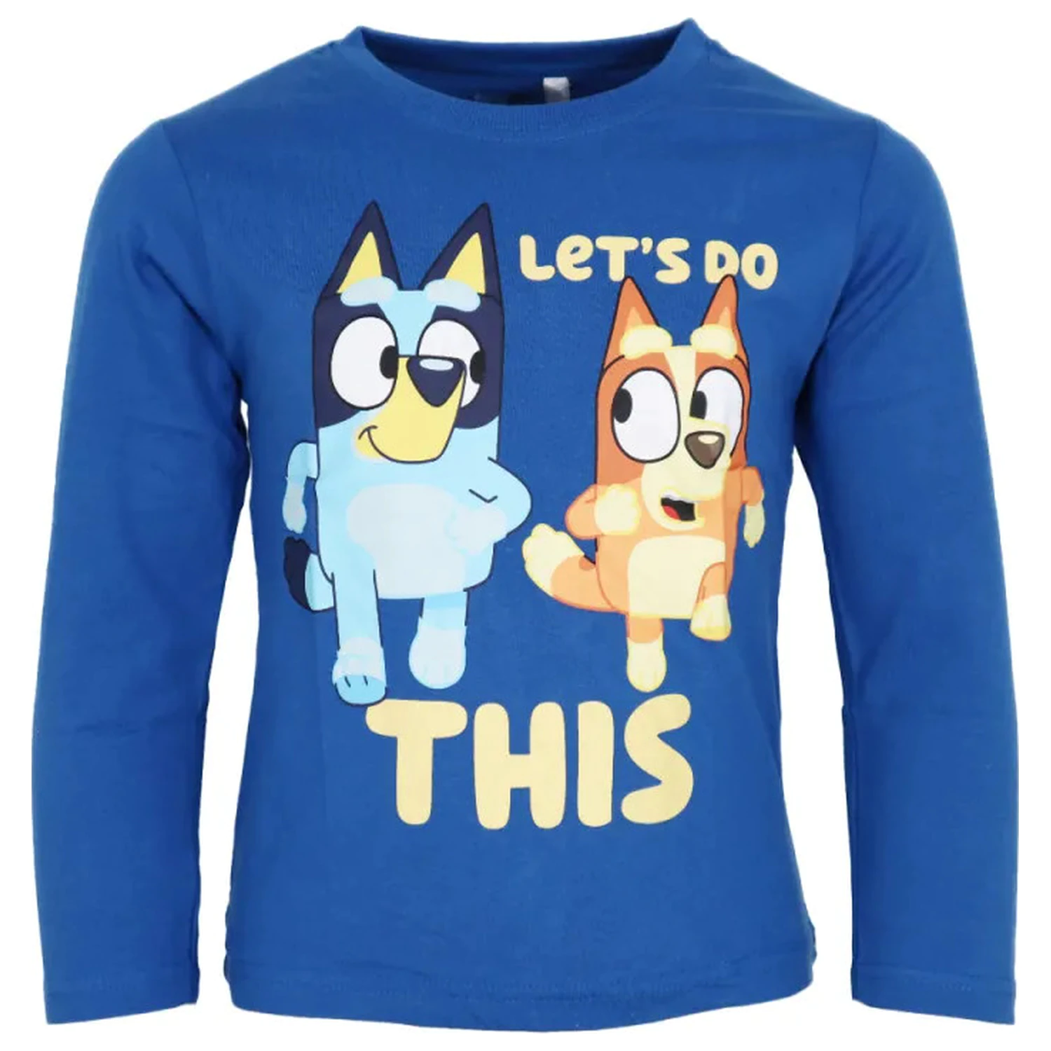 Bluey Let's Do Blue Tricou pentru copii cu mânecă lungă, top poza produsului