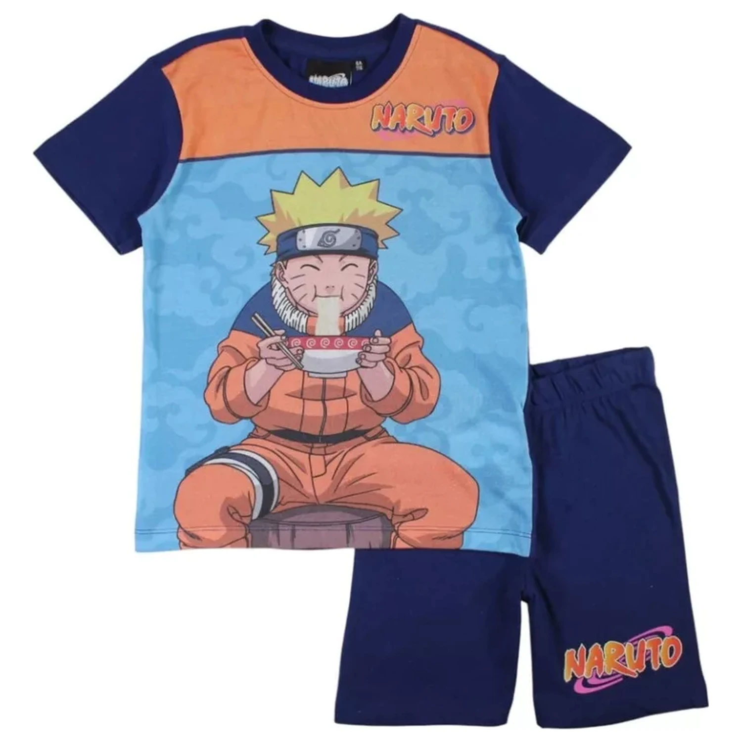Naruto Ramen pijamale scurte albastre pentru copii poza produsului