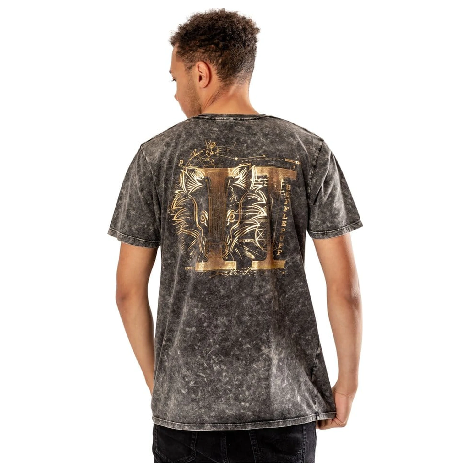 Tricou Harry Potter Hufflepuff Acid Wash poza produsului