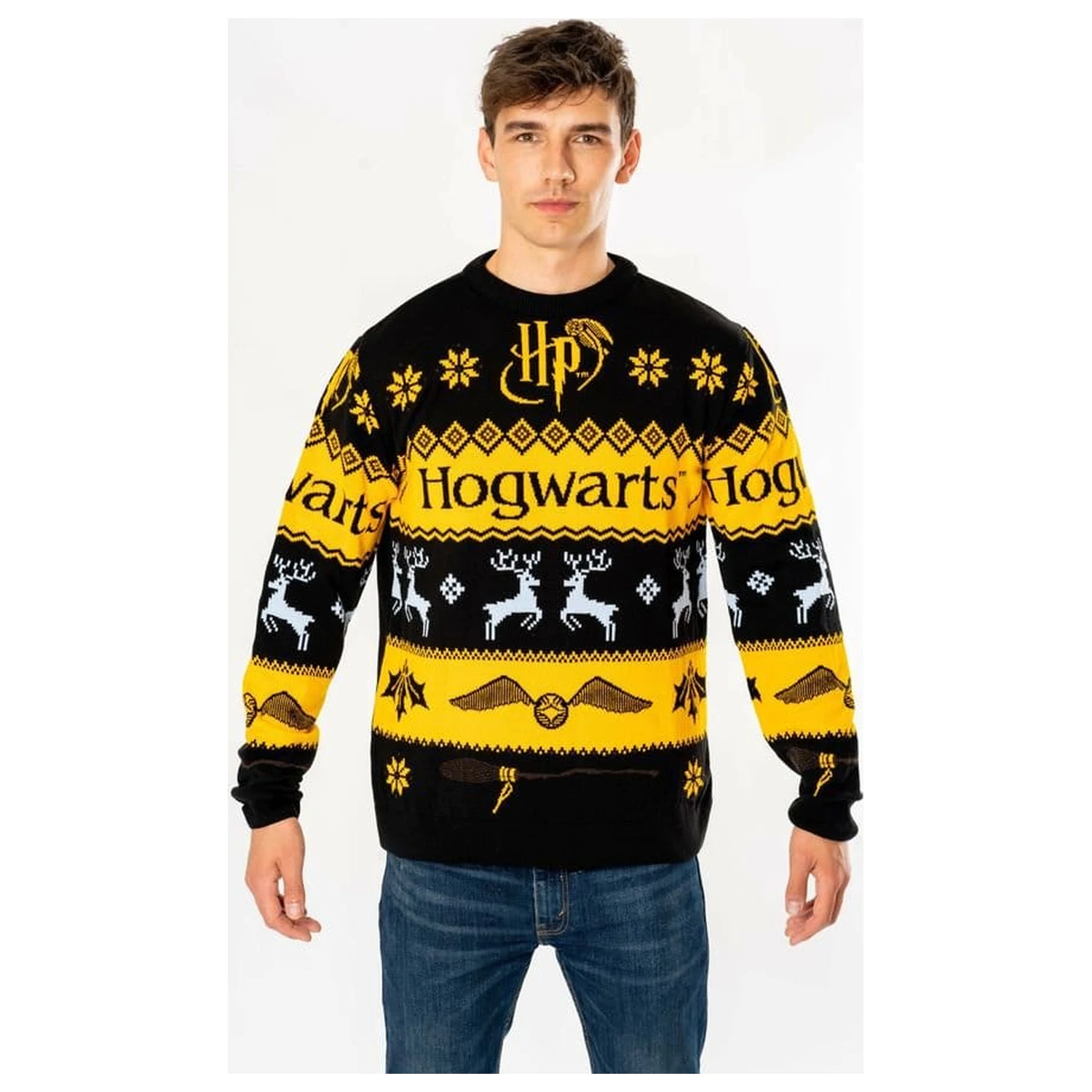 Harry Potter Pulover de Crăciun Deluxe Hogwarts Tricotat poza produsului