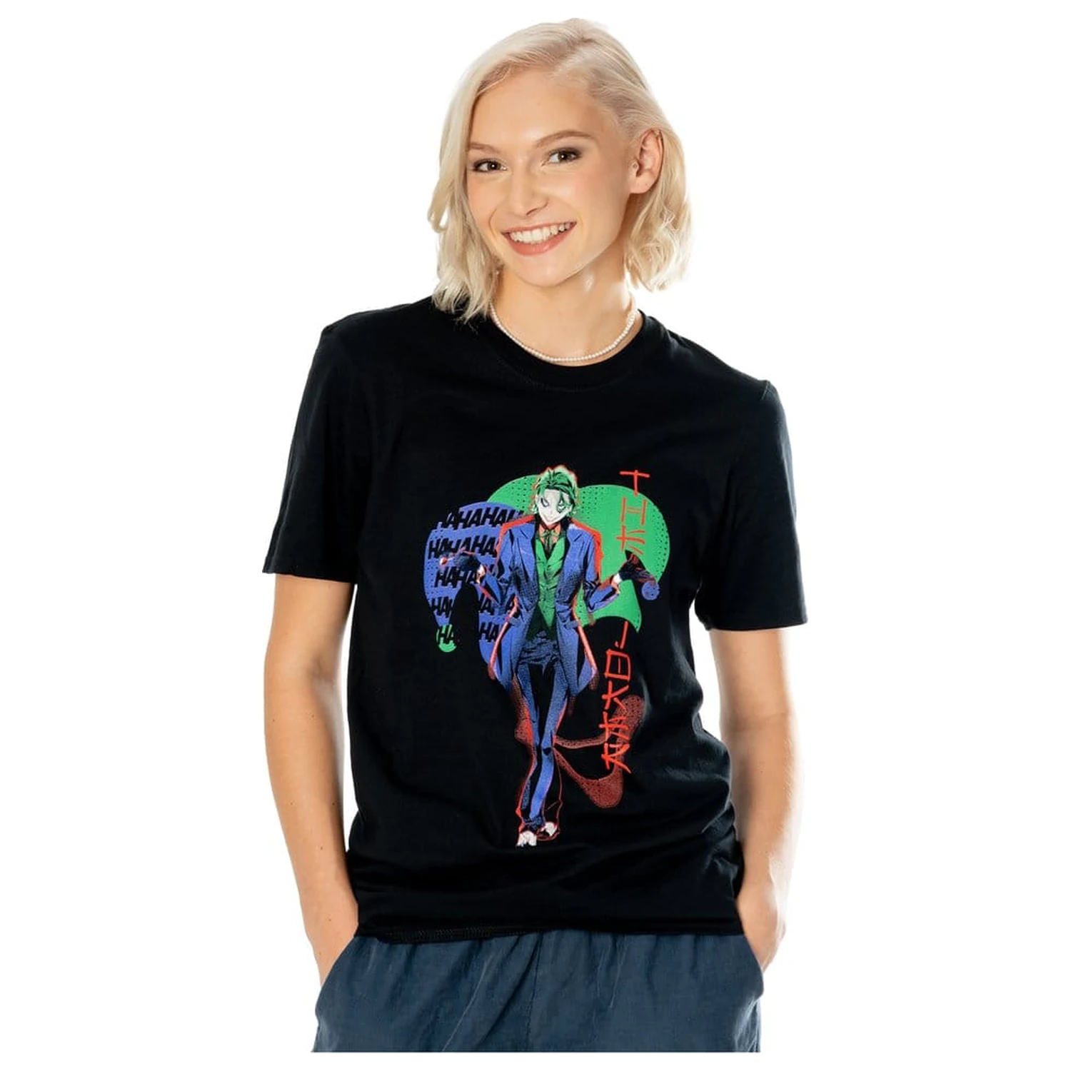 DC Comics Tricou The Joker Anime Red Light poza produsului