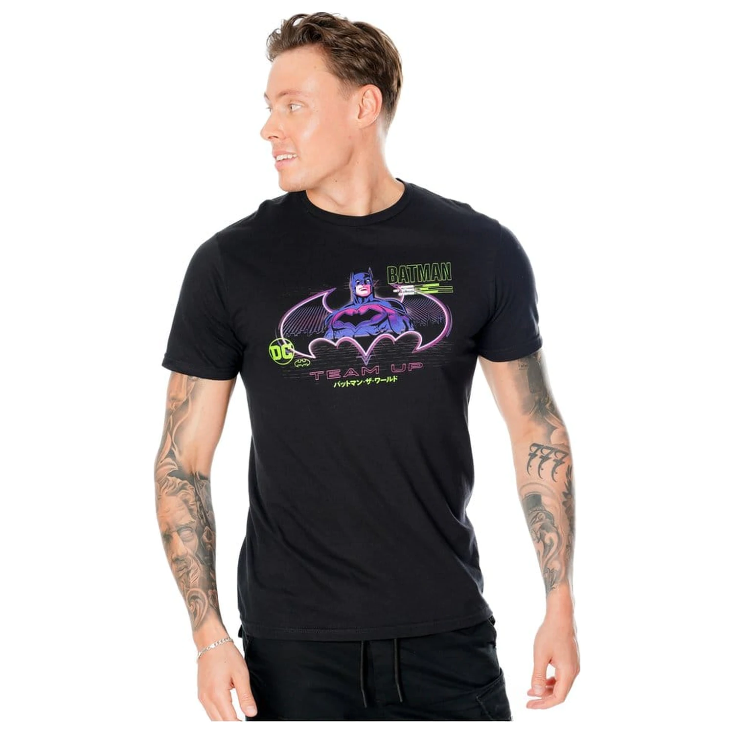 Batman tricou Anime Matrix Grid  poza produsului