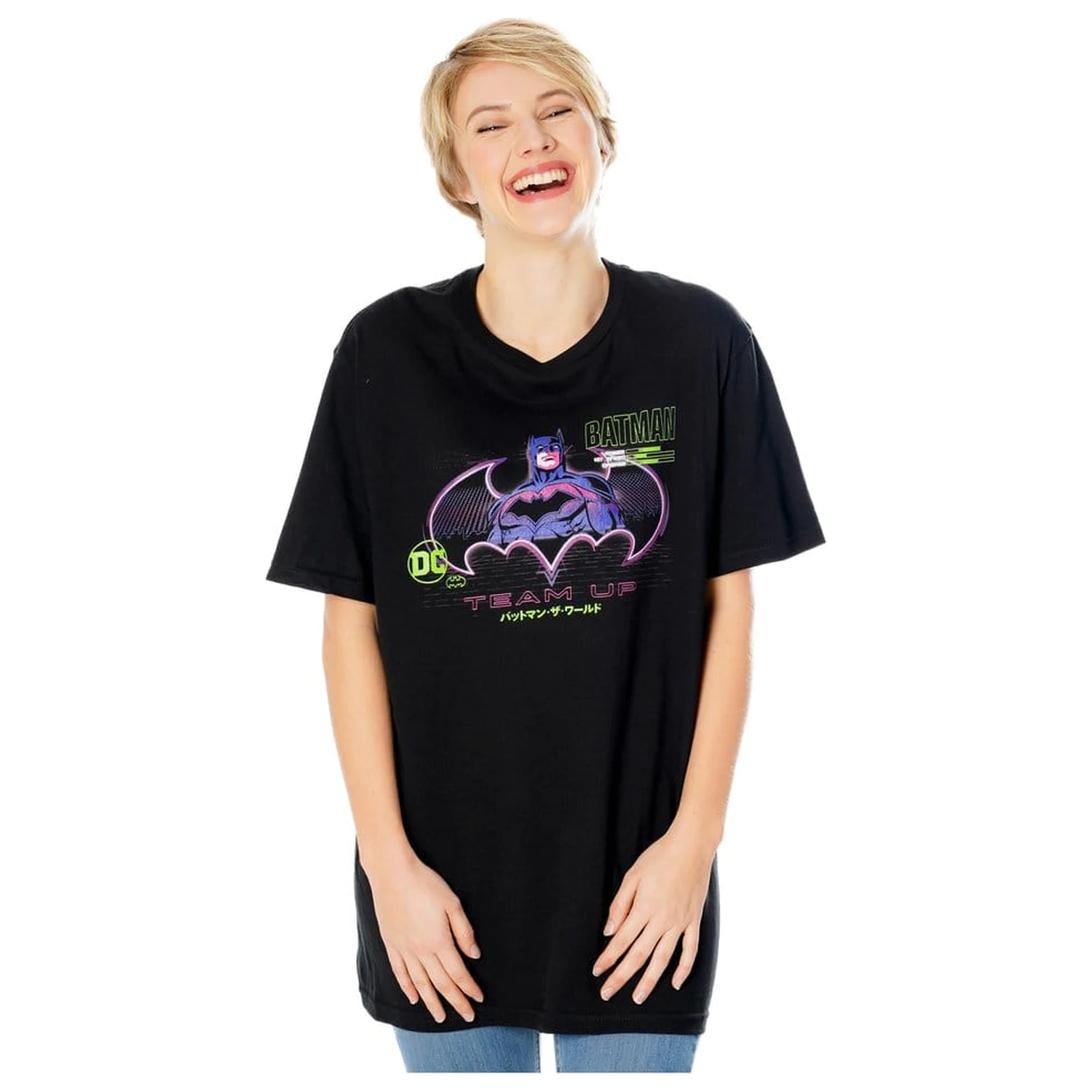 Batman tricou Anime Matrix Grid  poza produsului