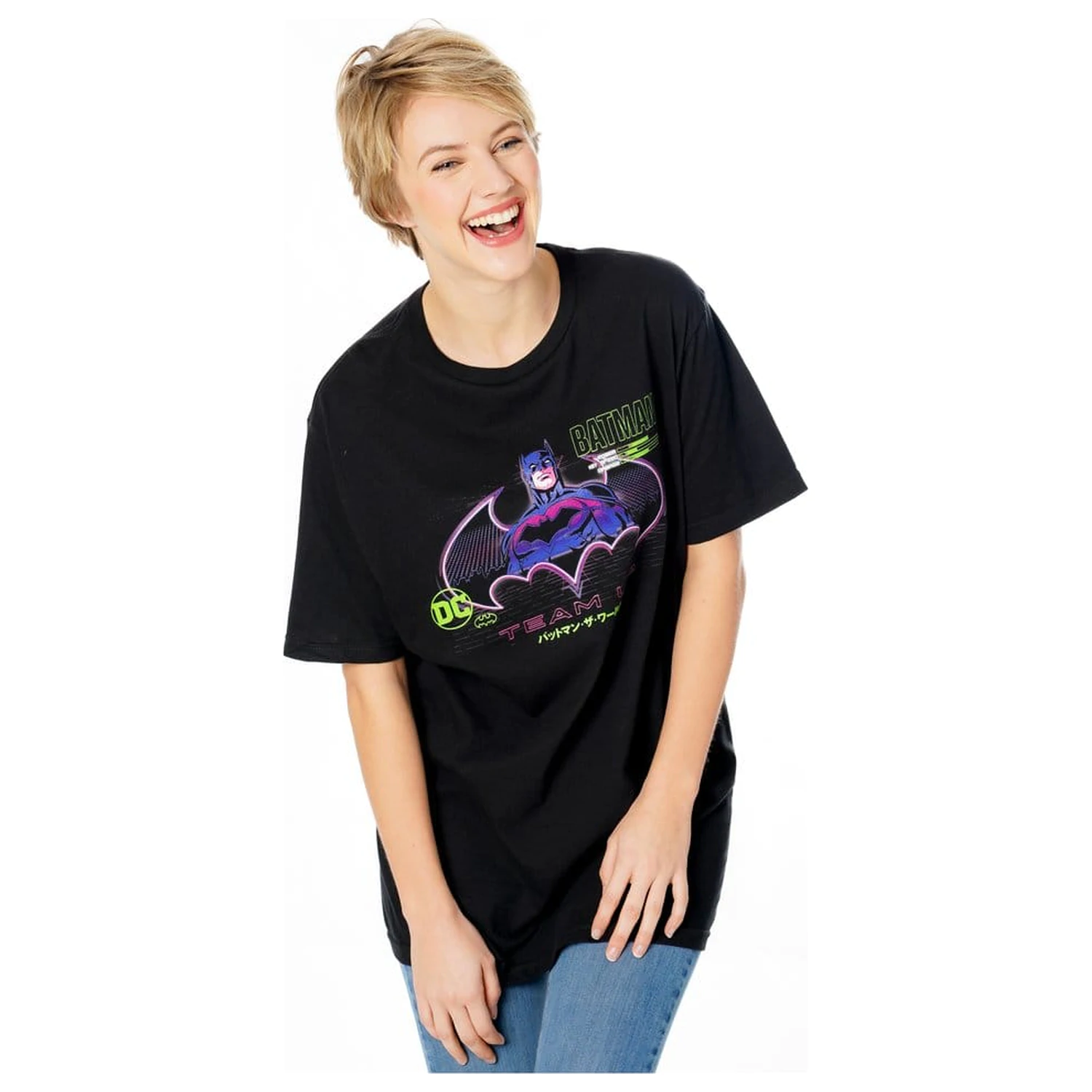 Batman tricou Anime Matrix Grid  poza produsului