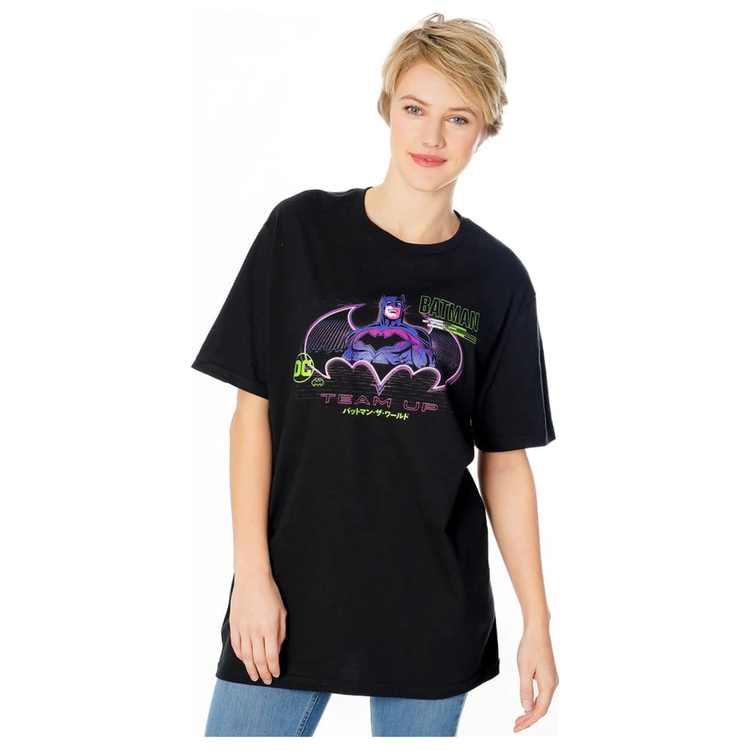 Batman tricou Anime Matrix Grid  poza produsului