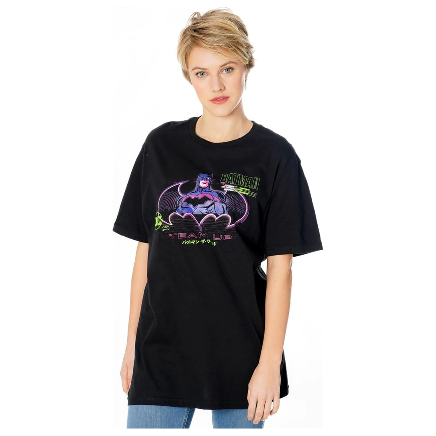 Batman tricou Anime Matrix Grid  poza produsului