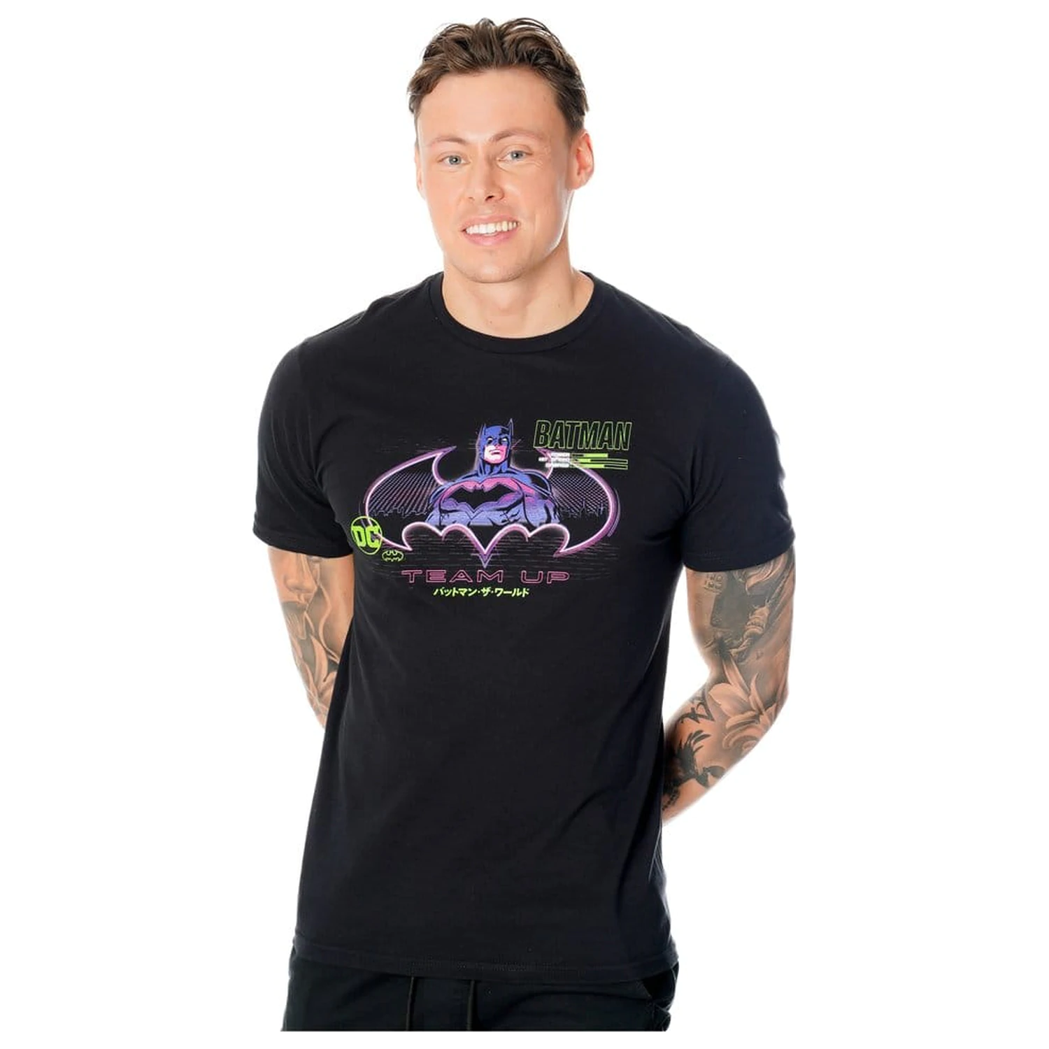 Batman tricou Anime Matrix Grid  poza produsului