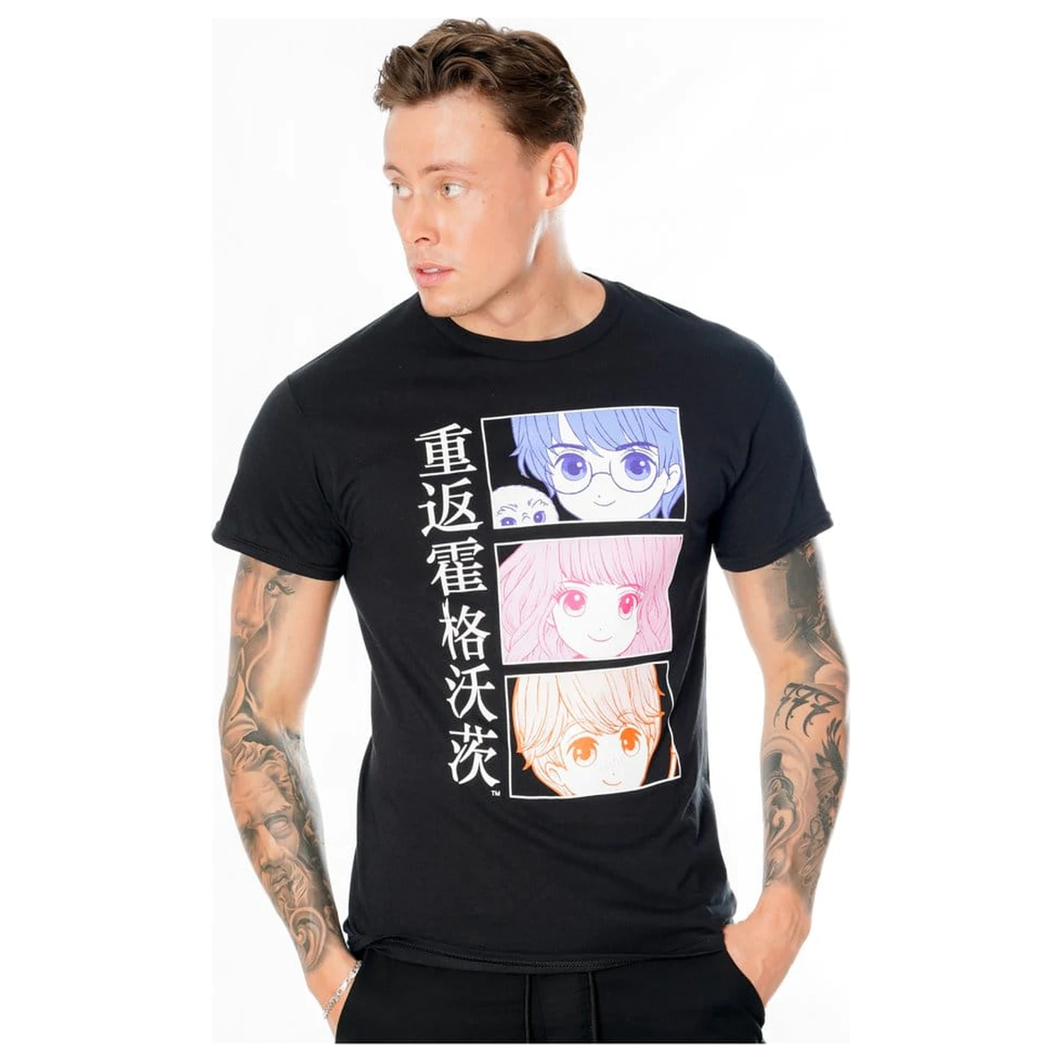 Harry Potter tricou Anime Hogwarts poza produsului