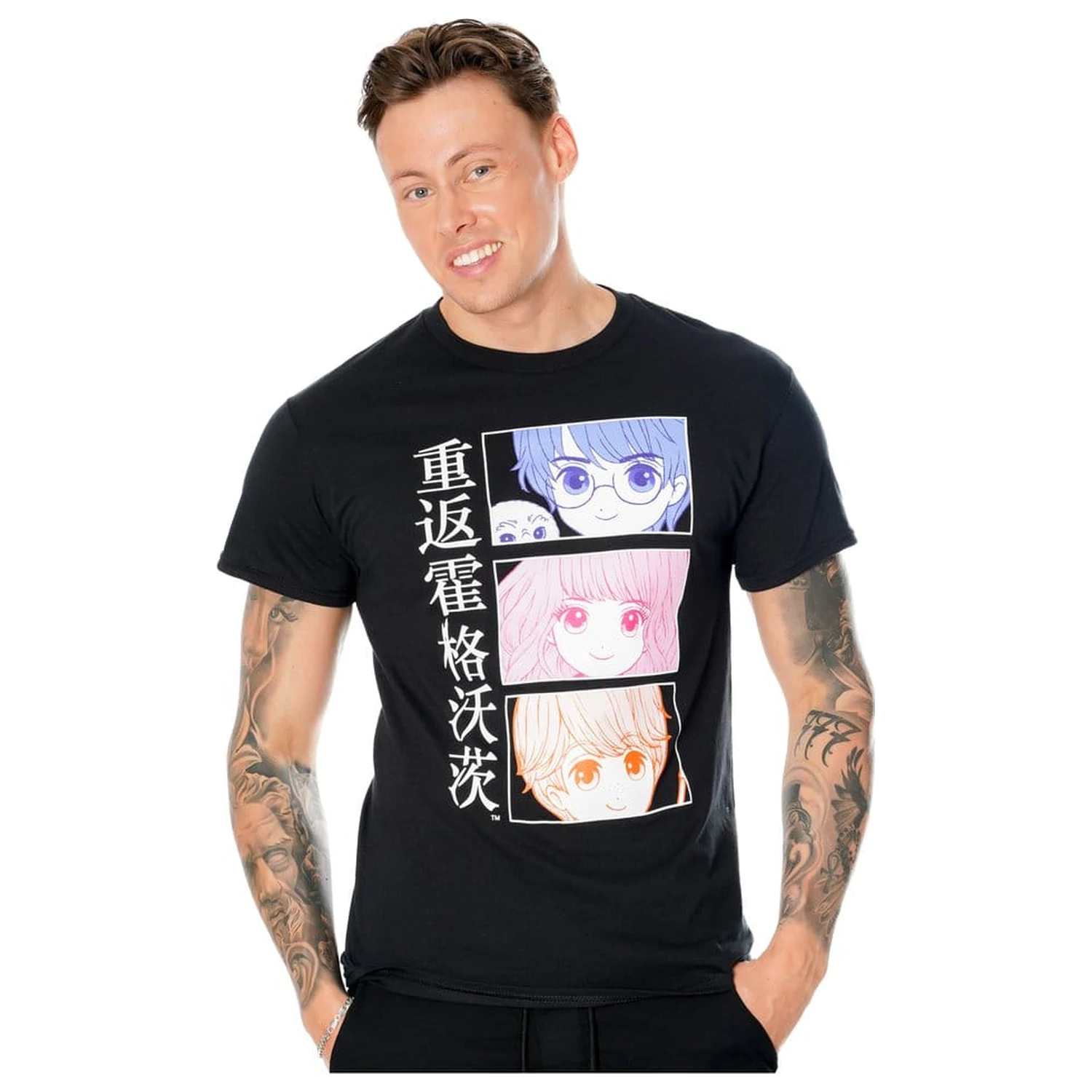 Harry Potter tricou Anime Hogwarts poza produsului