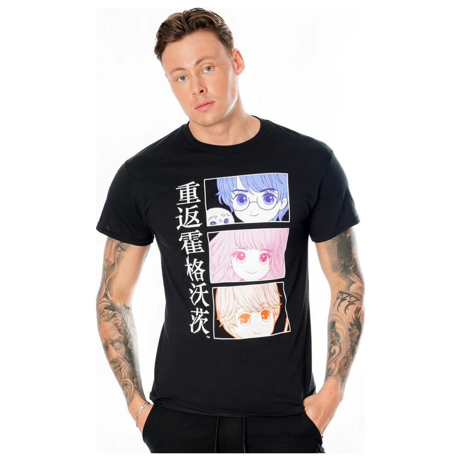 Harry Potter tricou Anime Hogwarts poza produsului