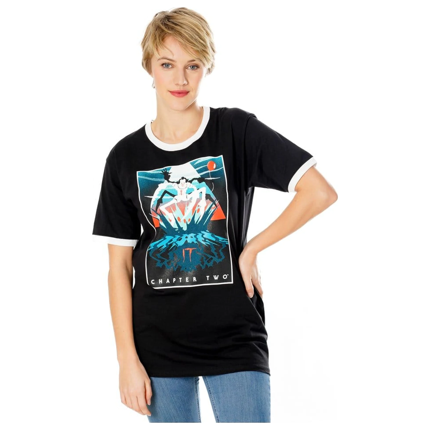 It Tricou Vintage Sewer Monster poza produsului