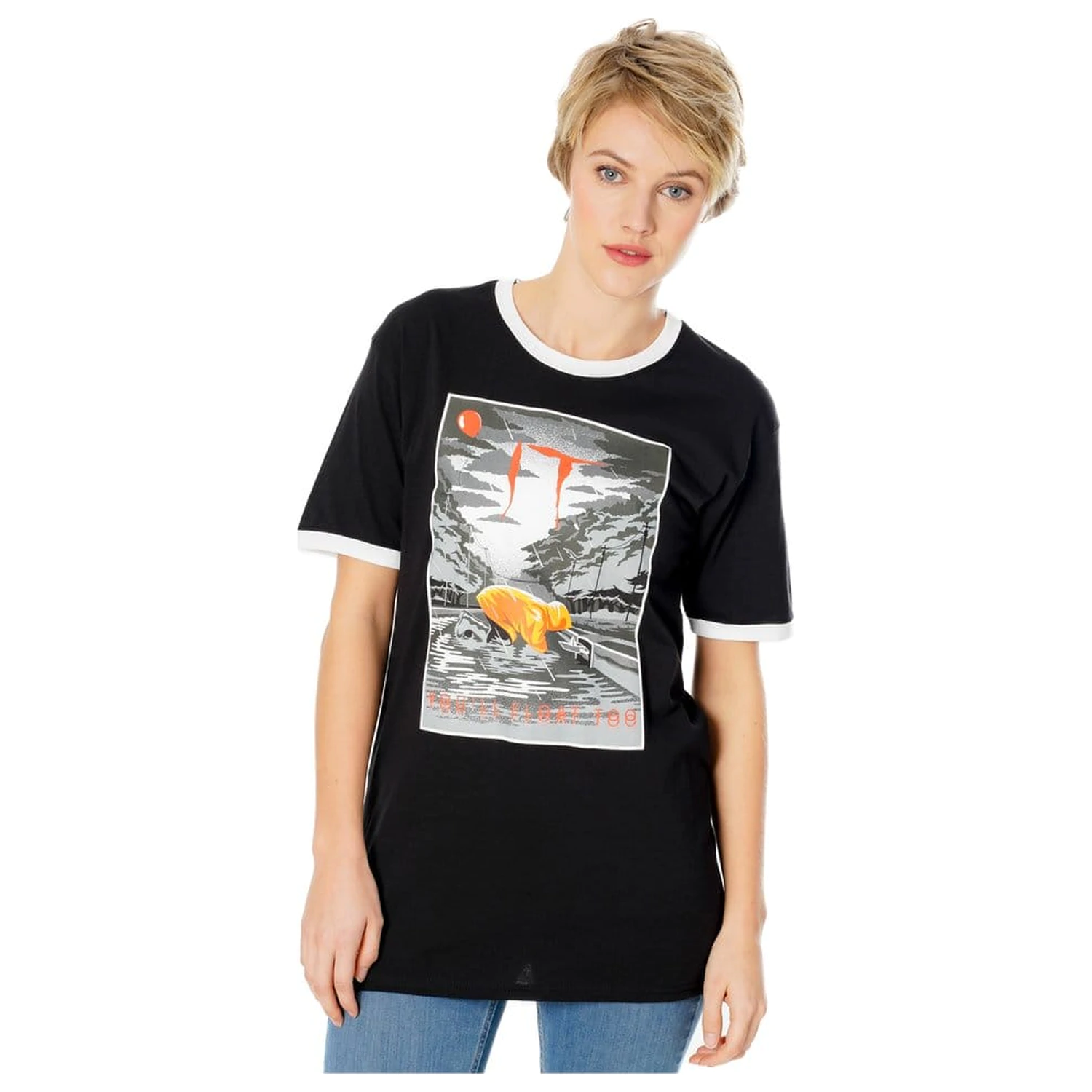 IT tricou Vintage You'll Float Too poza produsului