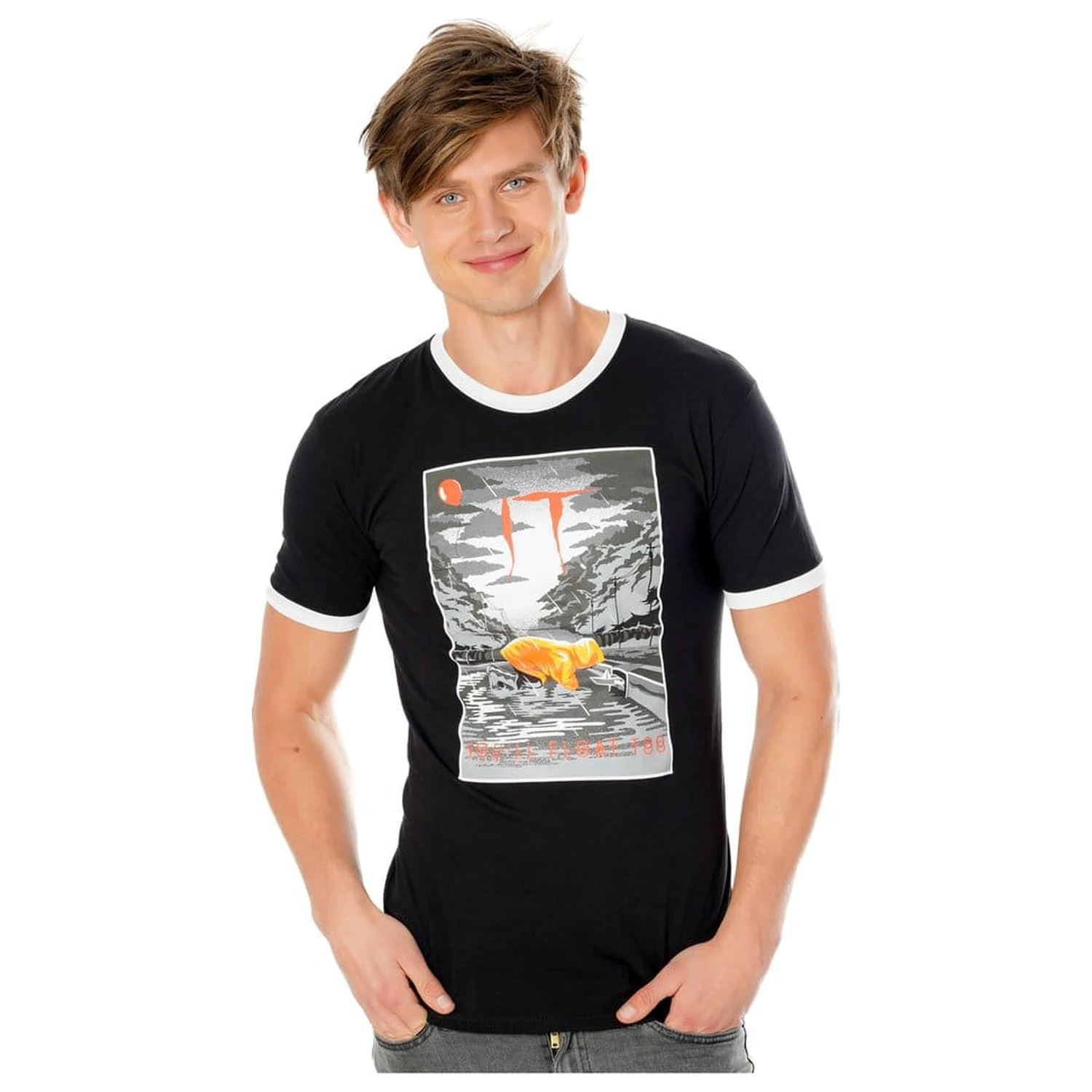 IT tricou Vintage You'll Float Too poza produsului