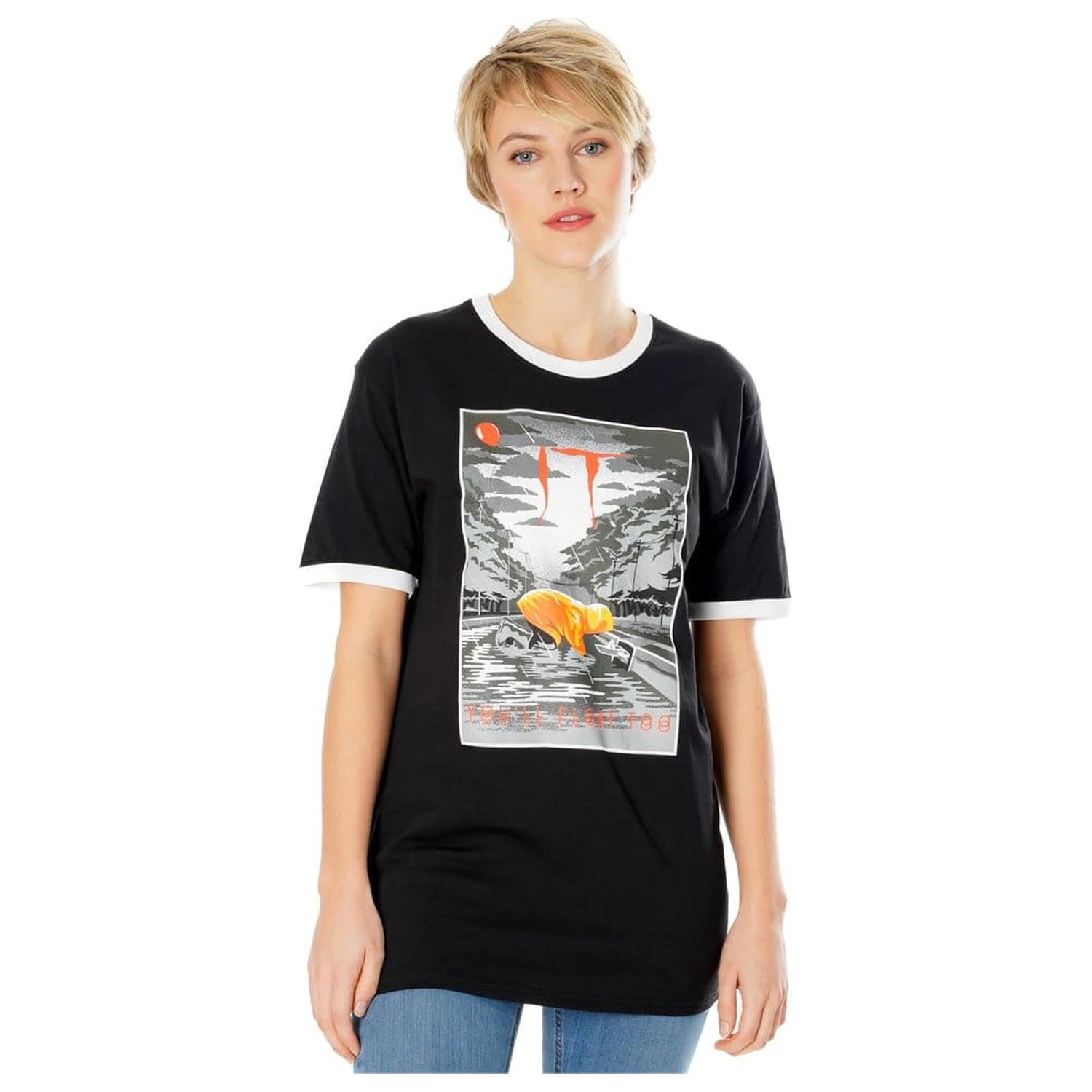 IT tricou Vintage You'll Float Too poza produsului