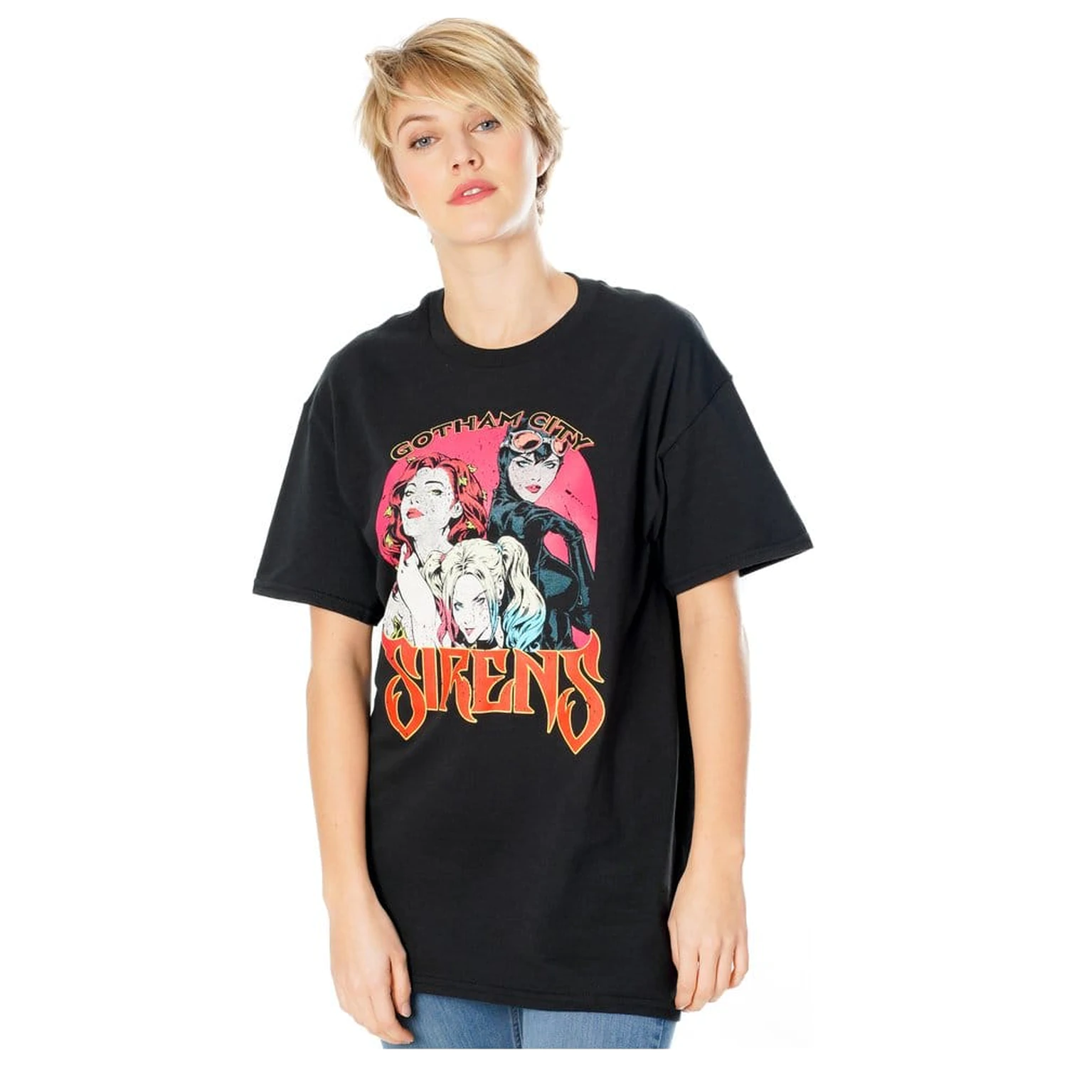 Gotham City Sirens Tricou Vintage Poster poza produsului
