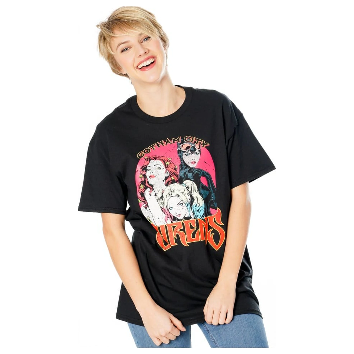 Gotham City Sirens Tricou Vintage Poster poza produsului