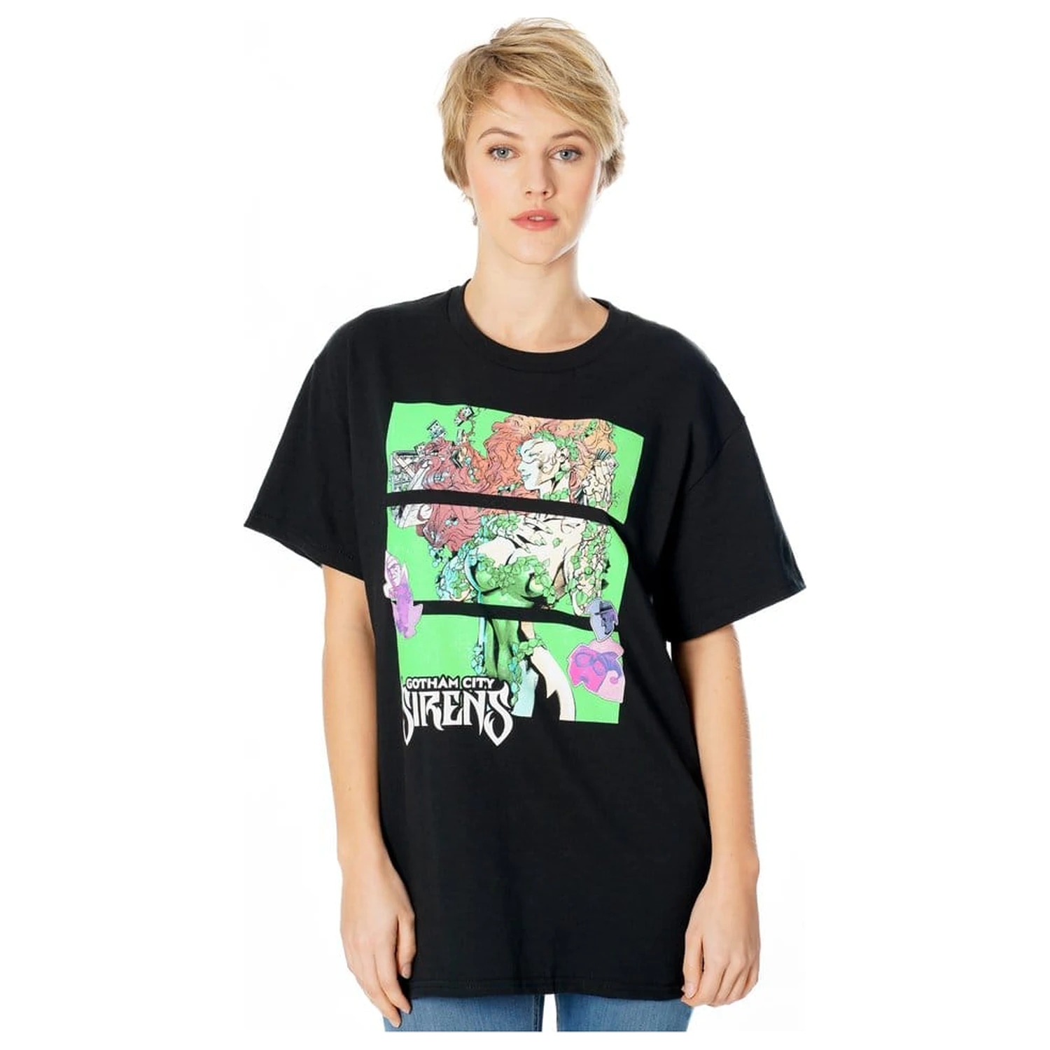 Gotham City Sirens tricou Poison Ivy Sirens Cash Black  poza produsului