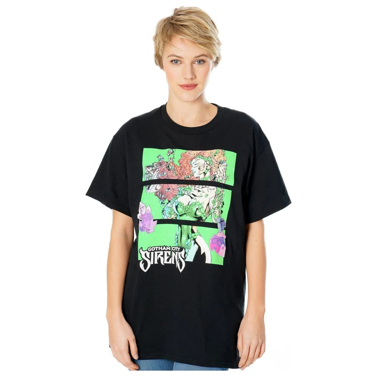 Gotham City Sirens tricou Poison Ivy Sirens Cash Black  poza produsului