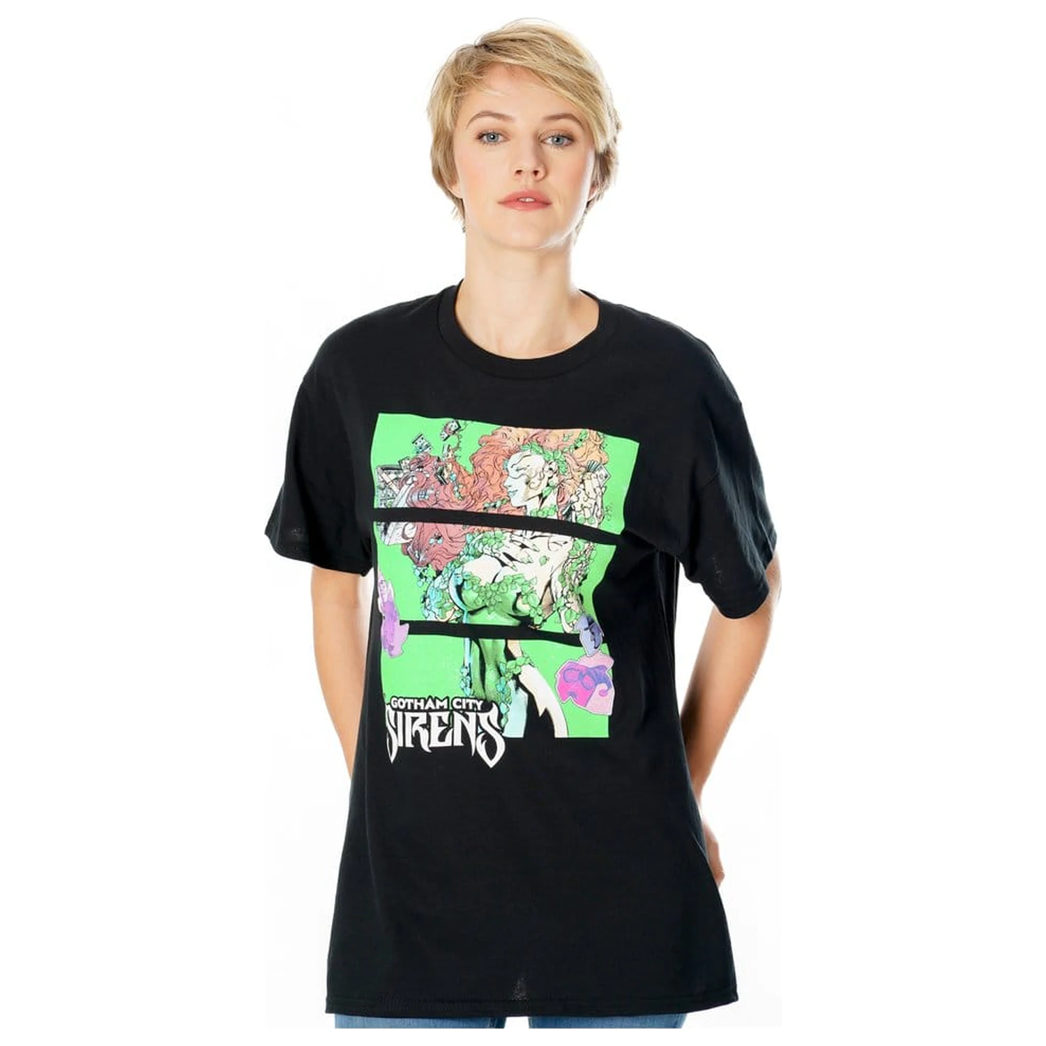 Gotham City Sirens tricou Poison Ivy Sirens Cash Black  poza produsului