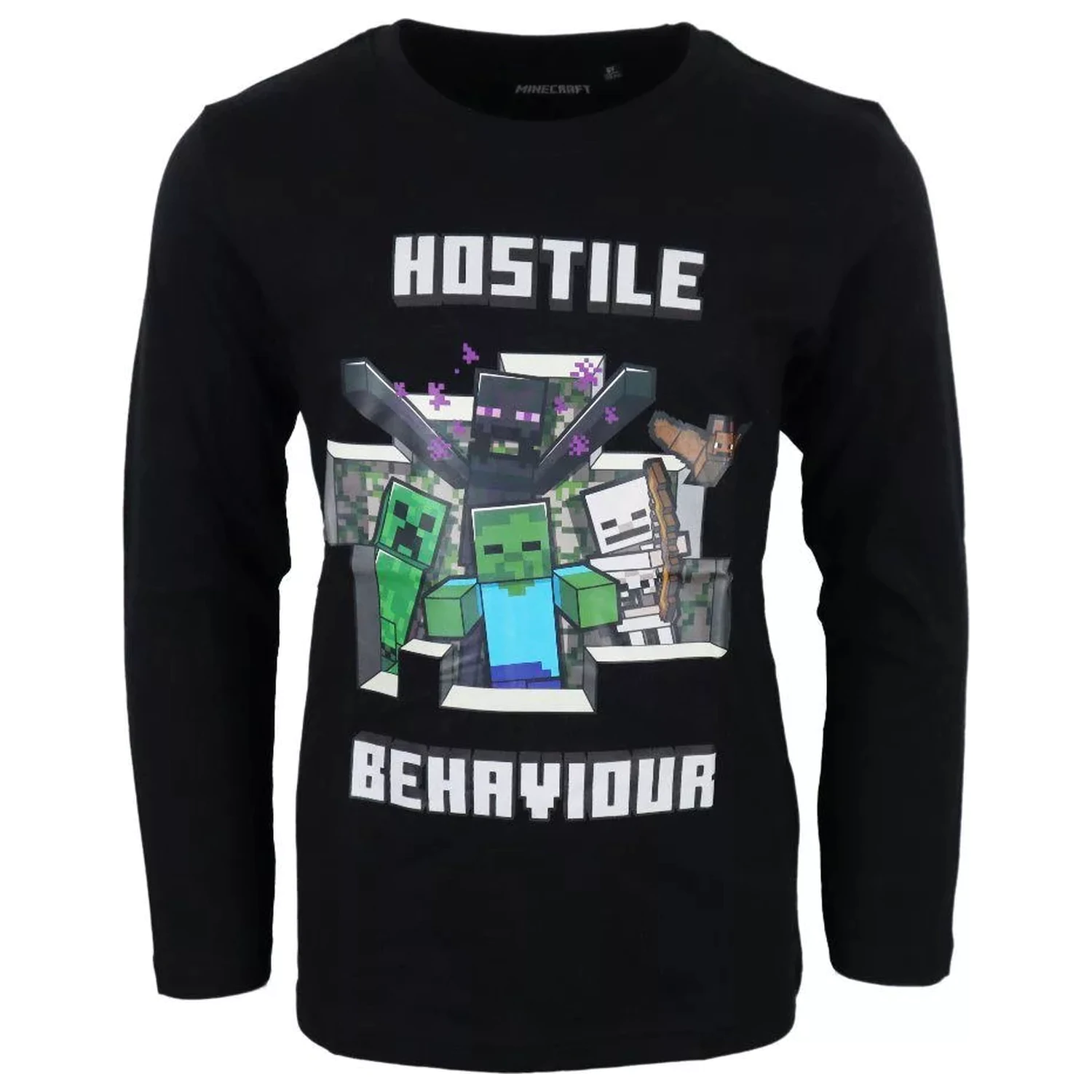 Minecraft Hostile Kids tricou cu mânecă lungă, top poza produsului