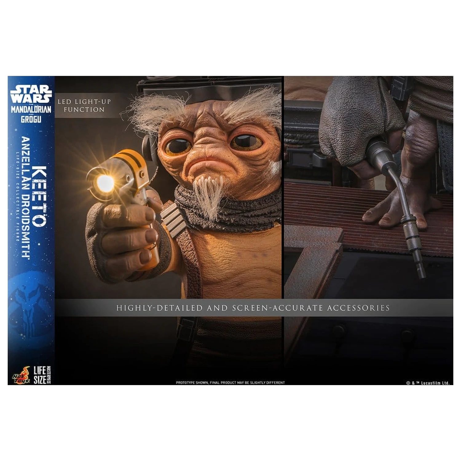 Star Wars: The Mandalorian & Grogu Life-Size Masterpiece Figurina Life-Size Keeto (Anzellan Droidsmith) 26 cm poza produsului