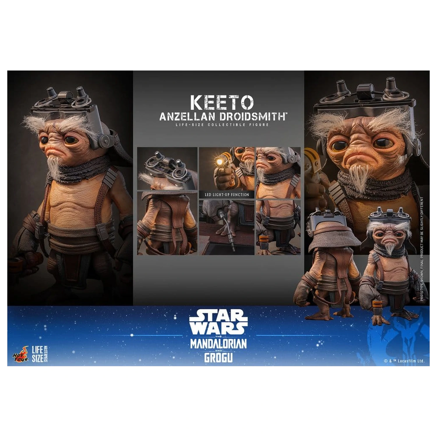Star Wars: The Mandalorian & Grogu Life-Size Masterpiece Figurina Life-Size Keeto (Anzellan Droidsmith) 26 cm poza produsului