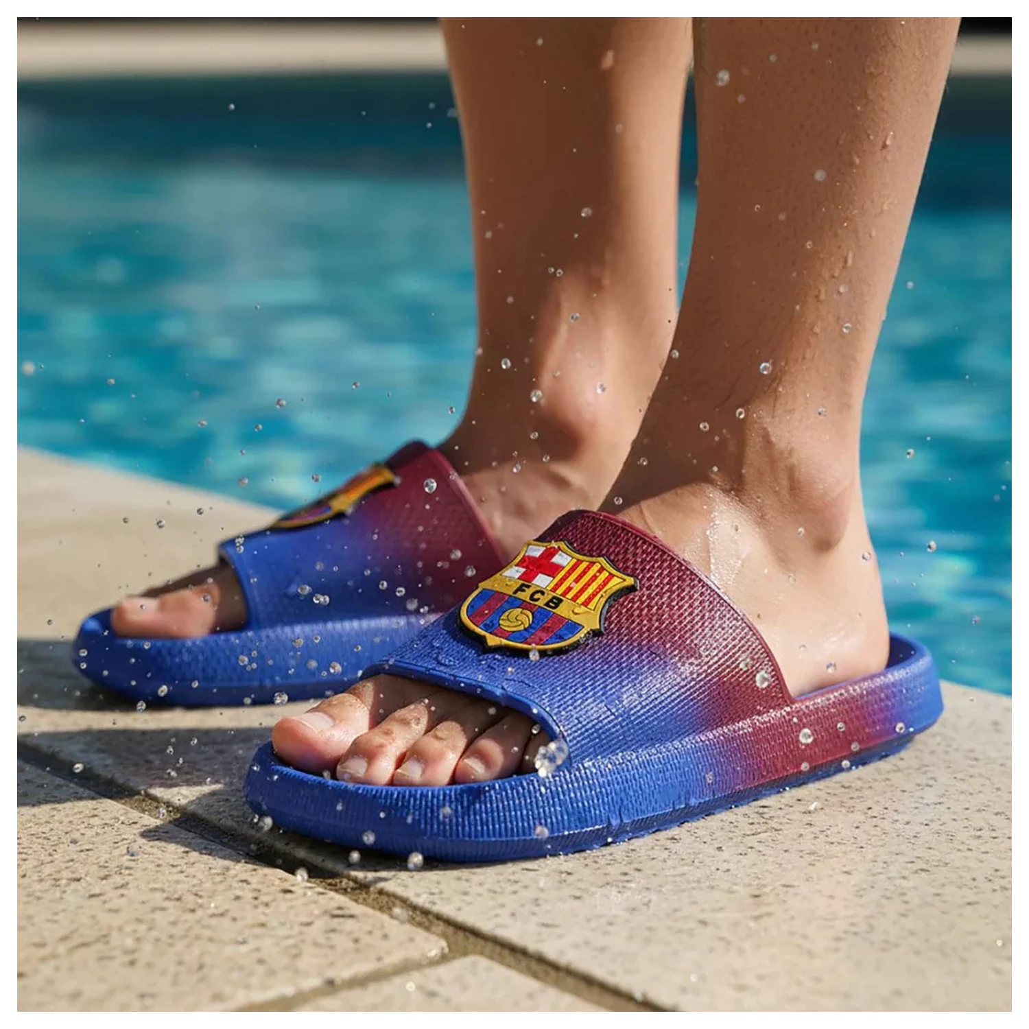 FC Barcelona Logo papuci de casa adulti poza produsului