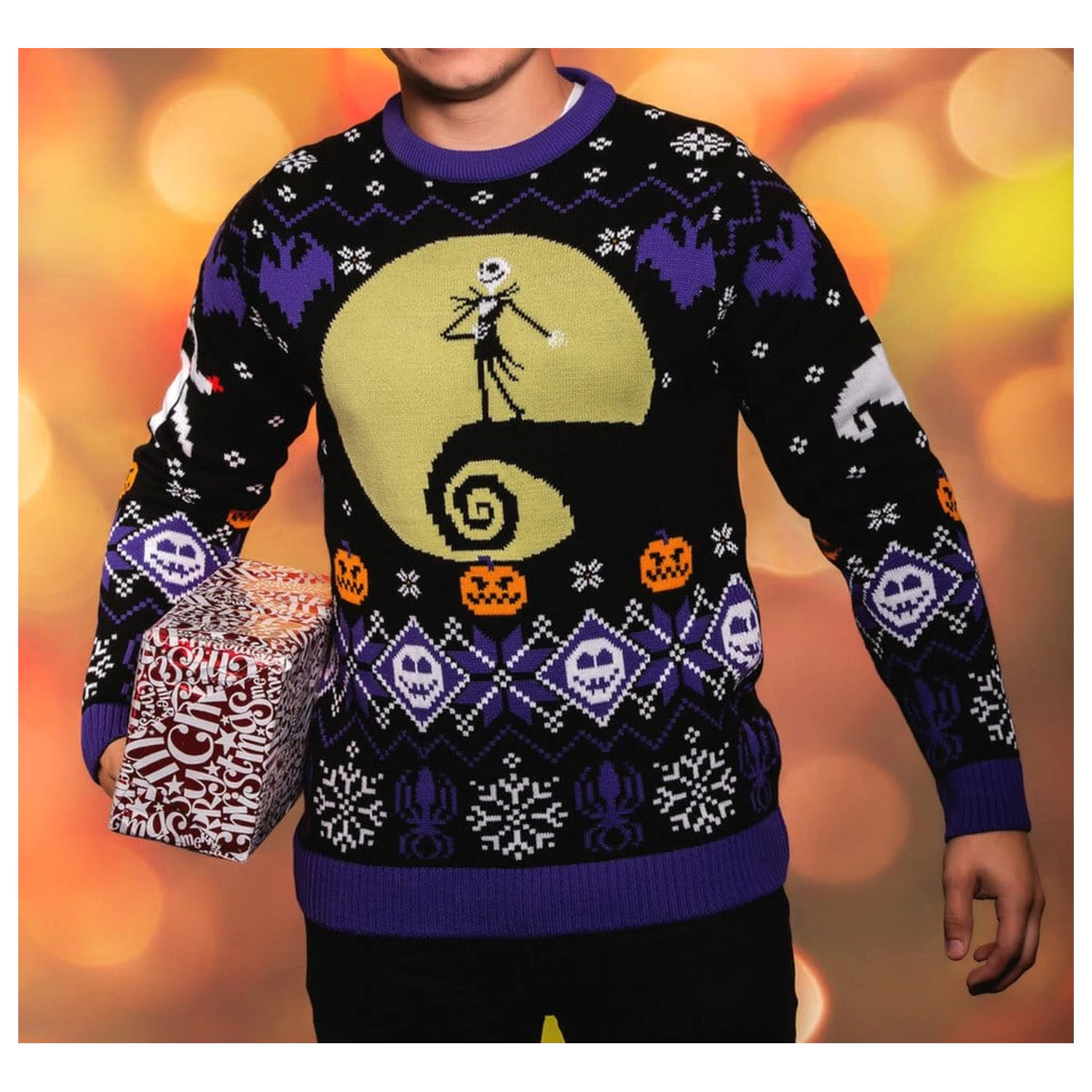 Nightmare Before Christmas pulover de Crăciun 8-bit poza produsului