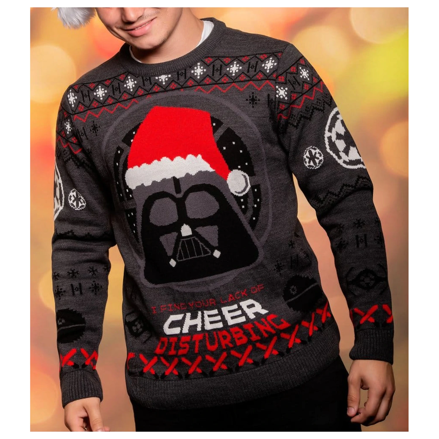 Pulover de Crăciun Star Wars Darth Vader poza produsului