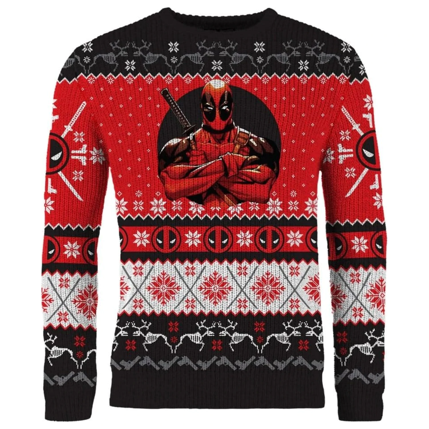 Pulover de Crăciun Deadpool poza produsului