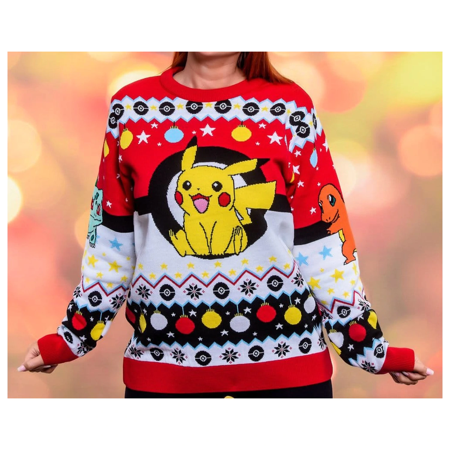 Pulover de Crăciun Pokémon poza produsului