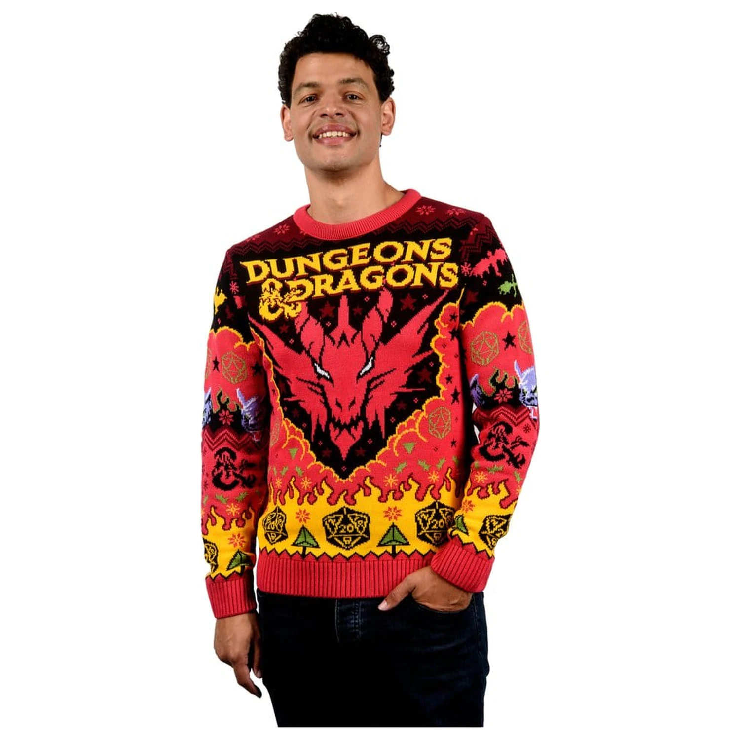 Dungeons & Dragons pulover de Crăciun poza produsului