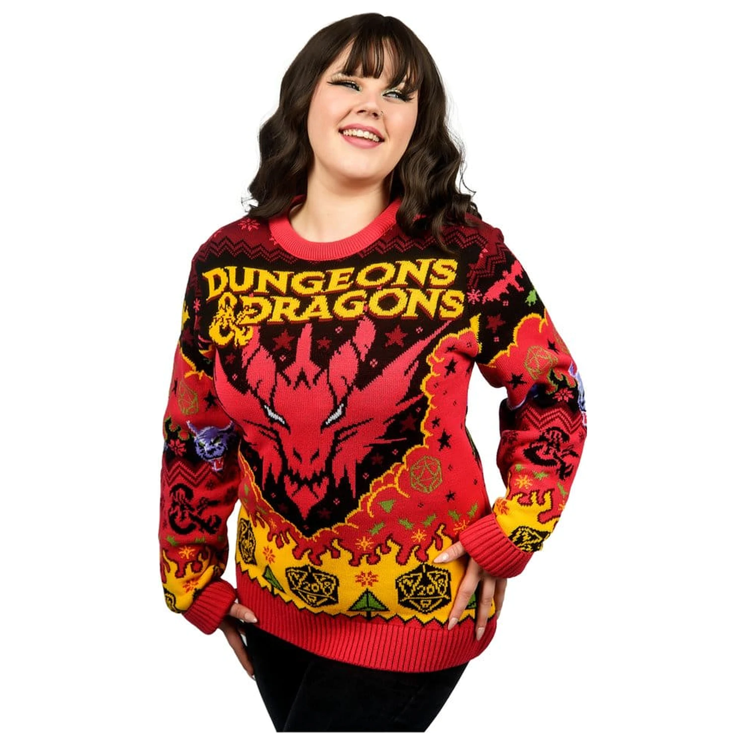 Dungeons & Dragons pulover de Crăciun poza produsului
