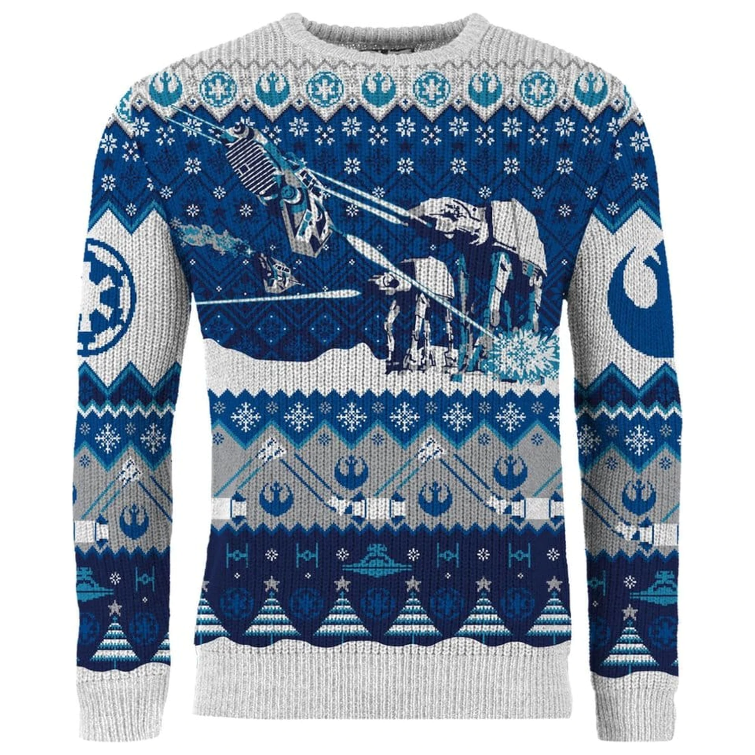 Pulover de Crăciun Star Wars AT-AT Assault poza produsului