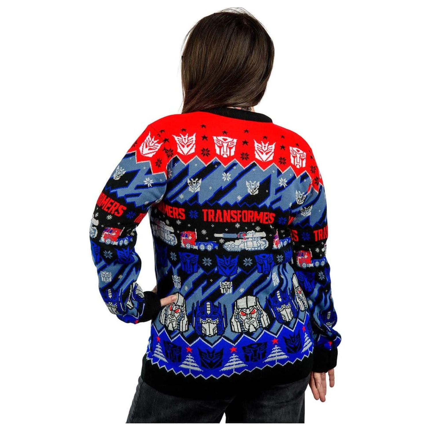 Pulover de Crăciun Transformers poza produsului