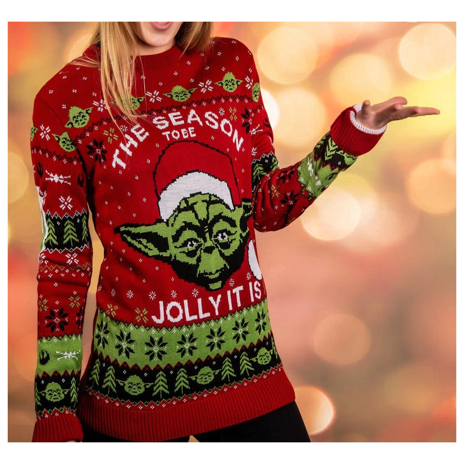 Star Wars pulover de Crăciun Yoda poza produsului