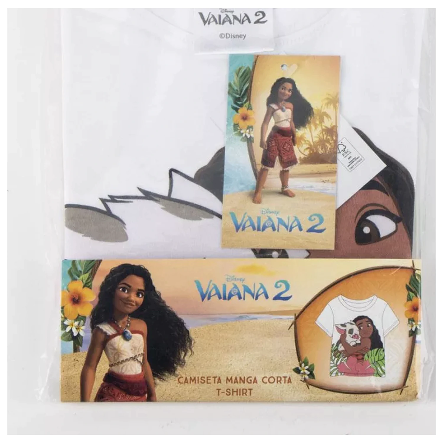 Disney Vaiana Pua tricou cu mânecă scurtă pentru copii, top poza produsului